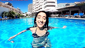 Argentinian Slut Picked Up From Pool and Fucked in Hotel