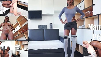 Brazilian Ebony Jenny Pretinha Fucked Hard with Double Anal