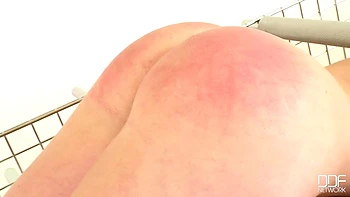 Sinister blonde gets spanked with toys part 2