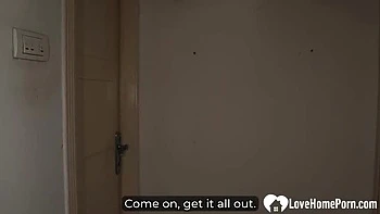 Redhead Stepmom Rides Me Hard While Dad's Out