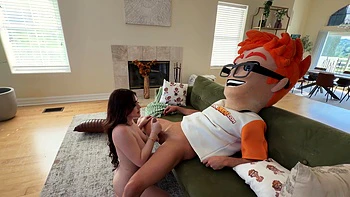 Blonde Lilibet Saunders Fucked and Covered in Cum