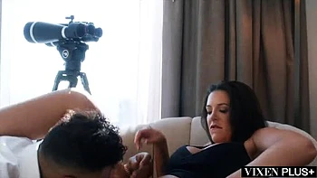 Horny Cop Elizabeth Skylar Seduces Agent with Squirting & Deepthroat