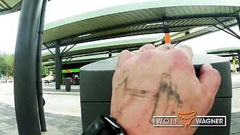 Sidney Dark's hot public train fuck