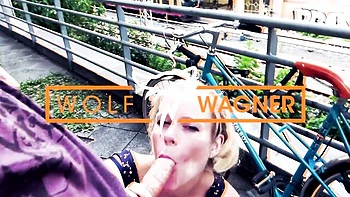 Latina milf Mara Martinez fucks outdoors with Berlin Banger