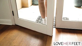 Dharma Jones Worships Sexy Feet with Hot Footjob