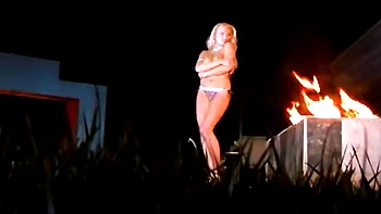 Tattooed Alex Sanders and Diana Doll Deep Outdoor Blowjob