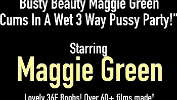 Busty Maggie and Samantha's hot girl threesome