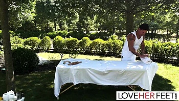 Big Tits Fuck Feet Worship with Tatiana Alvarez