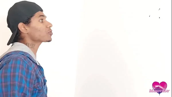 Rotating anal in painter's big black cock