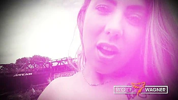 Mia's Public German Blowjob with Big Cock