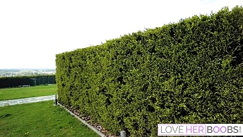 Busty Billie and Raul's Babe Gets Ass and Boobs Worship