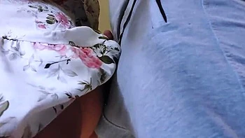 German Amateur Wife Gets Stranger's Hard Cock in Panties on Crowded Train