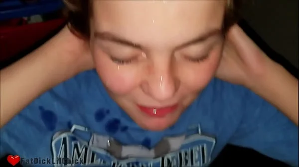 Petite GF Rides Fat Cock HUUUGE Facial!!!!