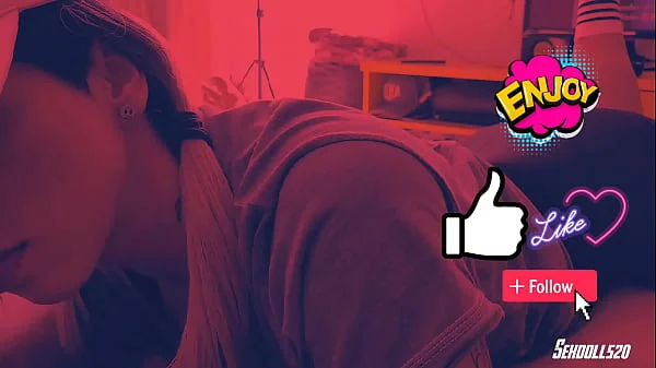 POV Novinha fitness - boquete surpresa! para o meu meio-irmão depois da academia - Sexdoll520