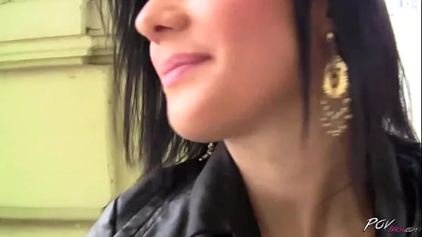 Sandra showing hot POV public dick sucking and facial