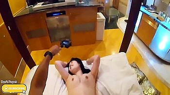 Asian Teen Nymph Dripping Cum POV Creampie