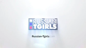 Russian Tgirl Solo Masturbation in Heels & Lingerie