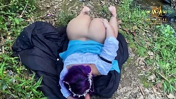 Huge Tits Latina Elf Fucks Outdoor Squirting Ass