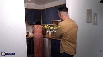 Fucking My British Step-Mom Eva Jayne with Cum Facial