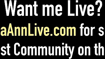 Julia Ann's big tits masturbation show