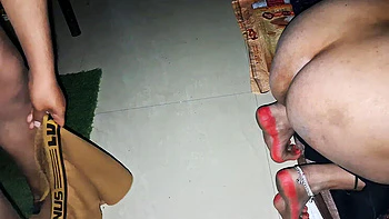 Hairy Indian Aunty Shakes Ass in Bodystocking - Desi Roleplay