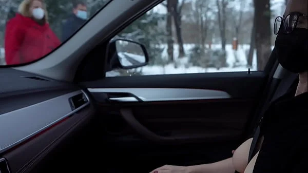 business - slave wife - braless and downblouse in public