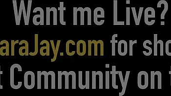 Sara Jay's pawg blowjob with big tits and interracial fun