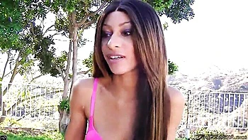 Tiny Trisha's Slutty Assfucking & Cumshot