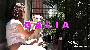 German Redhead Amateur Fingering Big Natural Tits with Toy