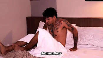 Hot brunette mom showers and fucks with her stepson