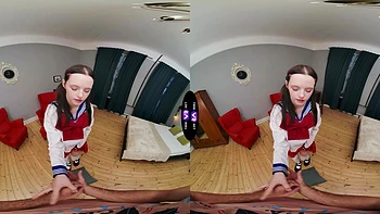 Brunette teen Dakota Doll rides cock cowgirl and reverse