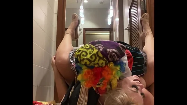 Milf Lila Lovely Sucks And Fucks Gibby The Clown In A Public Bathroom