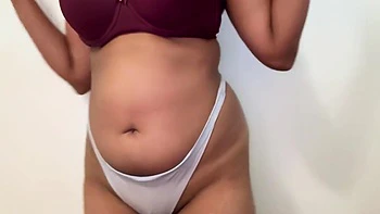 Showing Off Her Big Tits, Juicy Pussy and Ass Shake