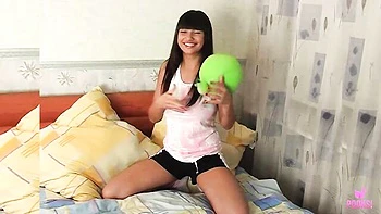 Stunning 18yo Denisse Masturbates Her Natural Tits