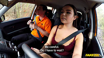 Brunette Sucks Hot Cock with Deepthroat and 69