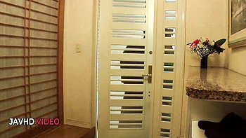 Horny Japanese milf gets creampie after blowjob and handjob