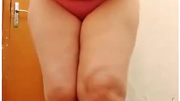 Hot Ebony BBW Bondage Casting Cumshot