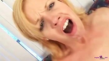 Angel White Takes Big BBC Anal Blessings Deep Throat