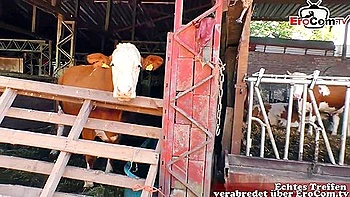 Chubby German Blonde Teen Fucked Outdoors 18+