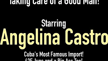 Innocent Angelina Castro’s huge tits and BBC blowjob