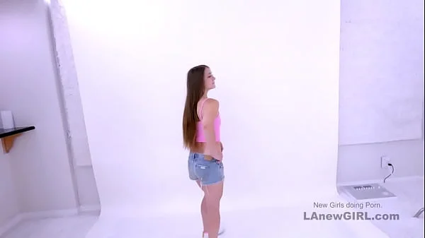 Super Cute Girl gets it hard by bouncing and riding