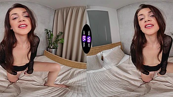 Lusty Lola fingers her tight asshole while playing with her natural tits