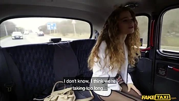 Sabrina’s Wild Taxi Ride: Cowgirl Cum Explosion