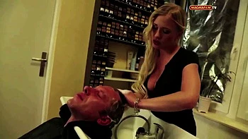 Hottie German Blonde Rammed by Hard Dick of Client: Blowjob, Big Tits  Spooning Porn