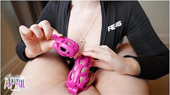 Downsizing My Boyfriends Chastity Cage!