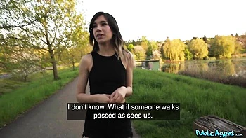 Sex for money with a long-legged brunette girlfriend Megan Love