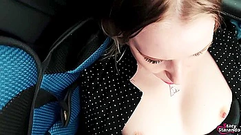 Social Experiment Ended For Presenter With Cum In Her Pussy