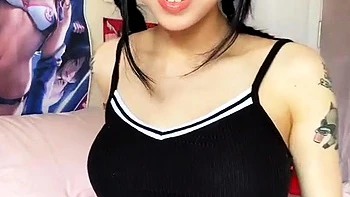 Amateur striptease and Solo masturbation