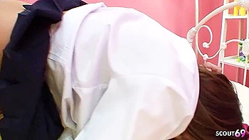 Japanese Teen 18+ With Big Natural Bouncing Boobs Seduce To First Fuck By Classmate At Full Uncensored Jav Porn