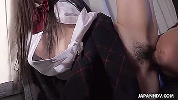 Japanese Beautiful Brunette Kai Miharu Gets A Dick And Enjoys It Uncensored
